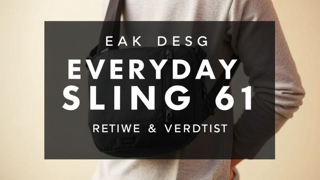 Peak Design Everyday Sling 6L Review and Verdict